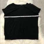 EXPRESS  Black Zip Shoulder Sweater, Size Small Photo 4