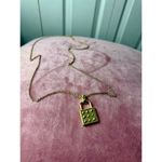 Banana Republic  Gold Padlock Pendant Necklace Lock Chain Layering Jewelry OS Photo 2