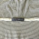 Brandy Melville Brandie Melville Women’s Black White Stripes Lightweight Pullover Hoodie OS Photo 2