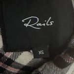 Rails  Women Hunter Shirt‎ XS Black Plaid Flannel Button Long Sleeve Soft Rayon Photo 6