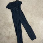 Urban Outfitters Karen Surplice Black Jumpsuit Photo 1