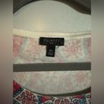 Talbots  WOMENS LIGHT SWEATER GARDEN MEDALLION LONG SLEEVE PINK BLUE‎ SIZE 3XL Photo 2