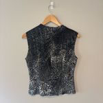 Harvé Benard HARVE BENARD Sleeveless Black/Shiny/Sheer Velvet Blouse Like New‎ Sz 8 Photo 1