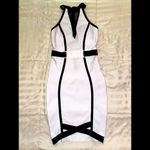 Sexy Bodycon Dress with Net Back Black Photo 6