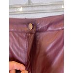 Lulus Lulu’s Hit Your Mark Burgundy Vegan Leather Straight Leg Pants EUC XL Women’s Photo 1