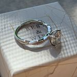 New Certified S925 Sterling Silver solitaire 2ct VVS1 D moissanite/engagement 7 Photo 5