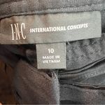 INC International Concepts Size 10 Ankle High Rise Black Cargo Pants W/T… Photo 8