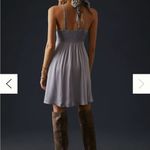 Anthropologie By Adjustable Strap Silver Periwinkle Slip Dress Large Photo 2