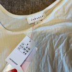 Topshop  asymmetrical one shoulder bodysuit in stone size small 4-6 ribbed Photo 6