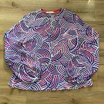 Robert Graham  Elizabeth Swirl Silk Print Blouse Sz XS Photo 2