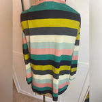 Grace & Emma Multicolor Striped Open Cardigan Photo 2