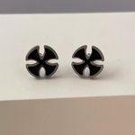 Titanium Steel Cross Stud Earrings for Men Women,Cross Earrings,Unisex Earrings Black Photo 6