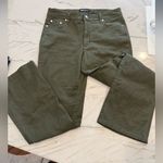 Beau Dawson Deep Olive Mid to High Rise Bootcut Lightweight Jeans Green Size 10 Photo 1