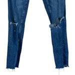 Levi's 502 Jeans Womens 14 Medium Wash Stretch Distressed Tapered Y2K Casual Photo 2