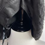 Badgley Mischka  Checked Faux Fur Trim Bucket Hat NWT Photo 6