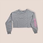 Bershka ✨ BSKGirl ‘Darlin’ Cropped Grey Sz Large Sweatshirt✨ Photo 4