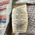 Anthropologie Knitted & Knotted Fuzzy Stripe Eyelash Sweater Pastel Blue Size XS Photo 4