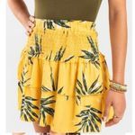 Womens Francescas Mi Ami Island Palm Print Pull On Tiered Mini Skirt Photo 1