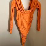 H:ours NWT  small orange bodysuit Photo 2
