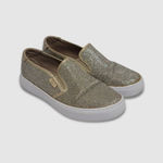 G by Guess Los Angeles Gollys2 Slip-On Sneakers Metallic Gold Glitter Shoe Sz 8M Photo 1