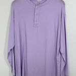 SKIMS  Soft Lounge Long Sleeve Henley Top Lavender Purple XXS NWOT Photo 0