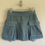 Wild Fable Blue Corduroy Utility Pockets Mini Skirt Womens Teen XXS NEW NWT Photo 0