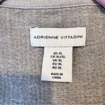 Adrienne Vittadini  Grey Linen Blazer Jacket Womens XL Casual Lagenlook Basic Photo 1