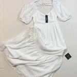 Lulus Elegant White Puff Sleeve Maxi Dress Photo 0