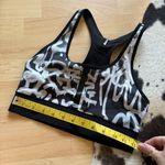 Ultracor  Women's Black Graffito‎ Terrain Cut Out Sports Bra Size Small Photo 5
