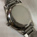 Bulova TFX by  women silver tone date quartz analog watch white dial 26mm running Photo 5