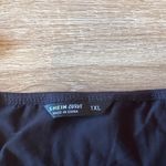 Black Ruffled 1x Strappy Crop Top With Adjustable Tie Front Photo 5