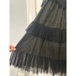Alexis Evarra Black Sheer Lace Midi Dress XS NWT $975 Photo 10