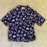 Pendleton Vintage 2PC Blue Floral Blouse and Skirt Set Photo 1
