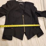 River Island  black belt gold zipper detail moto light Jersey jacket blazer 14 Photo 13