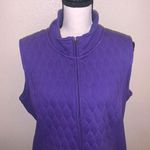 Croft & Barrow Royal Purple Lined Quilted Women's Vest Photo 1
