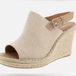 Toms  MONICA Natural Oxford Espadrille Platform Wedge Sandal Slingback Size 6.5 Photo 0