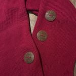 Pure Handknit Accessories 3 Button Wrap Shawl Scarf Cotton Pink Knit Poncho Red Size undefined Photo 1