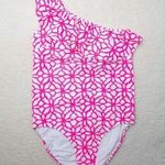 Vineyard Vines NEW womens Day lily ruffle one piece one shoulder swimsuit size S Photo 1