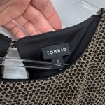 Torrid  Festive Midi‎ Dress Gold Metallic Sleeveless A-Line Pockets 2x Lined Photo 8