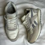 Reebok  Classic Harman Womens 8 Running Shoes Cream White Gray Sneakers Suede Photo 1