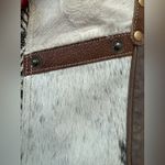 Myra Hairon & Cotton Rug Shoulder Crossbody Bag NWT Boho Western Cowhide Brown Photo 2