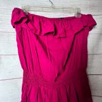 Forever 21  Women's Strapless  Romper with Ruffle off Shoulder Strapless   Sz M Photo 3