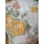 WAYF NWT crop tie-front floral yellow pink green long sleeve top medium Photo 13