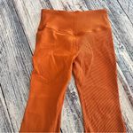 Athleta  Elation Rib Crop Flare Large Petite in Orange Photo 3
