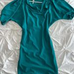 RACHEL Rachel Roy Turquoise Draped Dress Green Photo 0