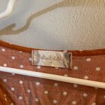 Altar'd State Altar’d State Orange and White Polka Dot Top Photo 2