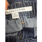 Celebrity Pink Women Blue Denim Jeans Size S Wide Leg Mid Rise Zip Closure Gardener Jeans Photo 8