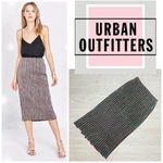 Urban Outfitters  Ecote Sparkly Stripe Midi Skirt rainbow stripe size small petit Photo 1