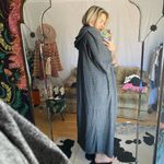 Free People FP Beach Open Front Hooded Long Sweater Cardigan Duster Knit Gray Size XS Photo 5