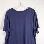 Plus Sz 4X Tee Top Blue‎ I Love Jesus But I Cuss a Little Christian Southern 605 Blue Photo 3